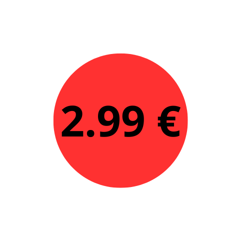 1000 ETIQUETTES PROMO 2,99 EURO