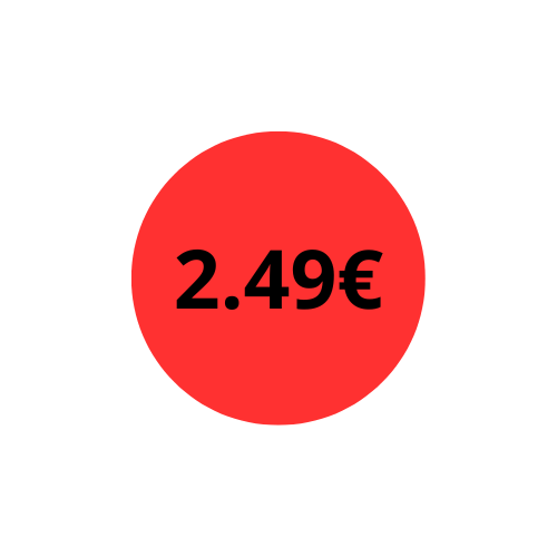 1000 ETIQUETTES PROMO 2.49 EUROS