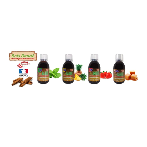 BOIS BANDE (Parfums Assortis : Ananas/Menthe/Caramel/Fraise) COMPLEMENT ALIMENTAIRE NATUREL 200ML