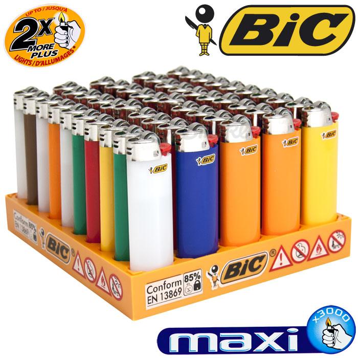Briquets Bic Maxi - Pack de 50 Briquets