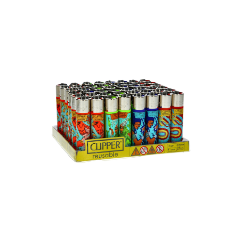Briquets Clippers Couleurs Grand Modèles (x48 : 0.77€)