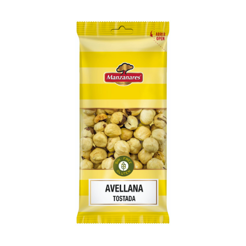 Fruits Sec NOISETTES GRILLEES 65gr - MANZANARES