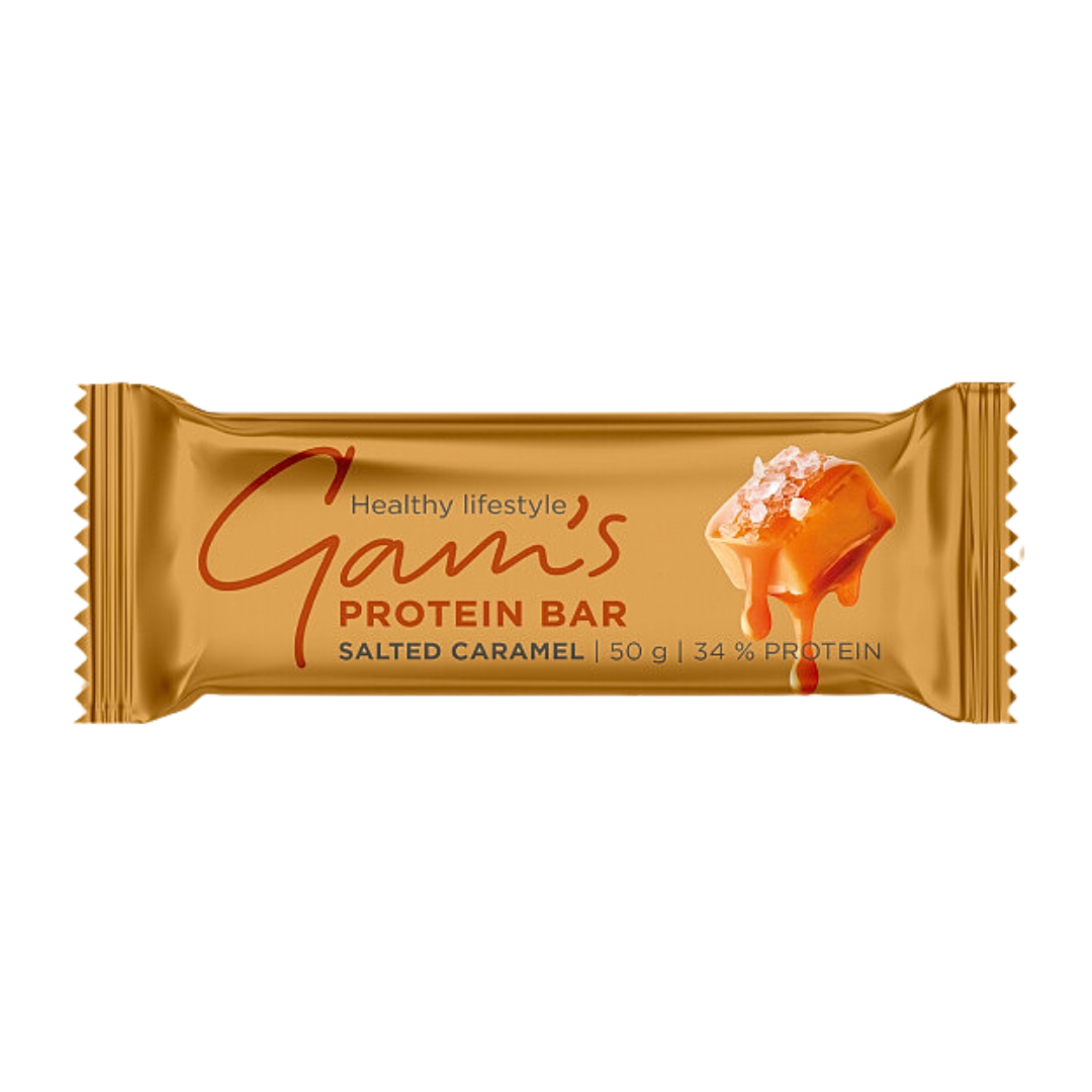 Gam's Protein 34% Bar Salted Caramel (Barre protéinée Core) 50gr