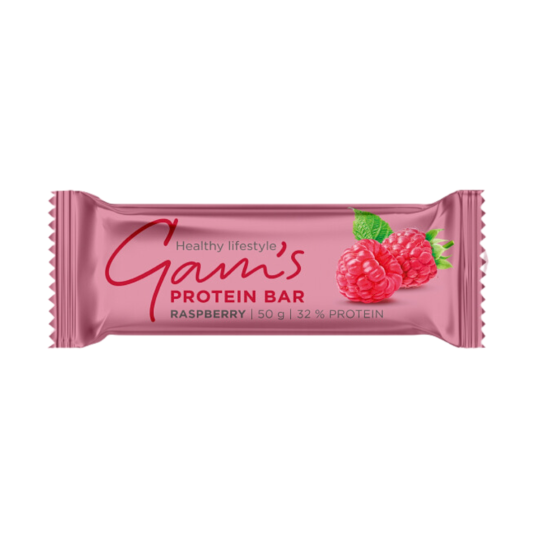 Gam's Protein 32% Bar Raspberry (Barre protéinée Core) 50gr