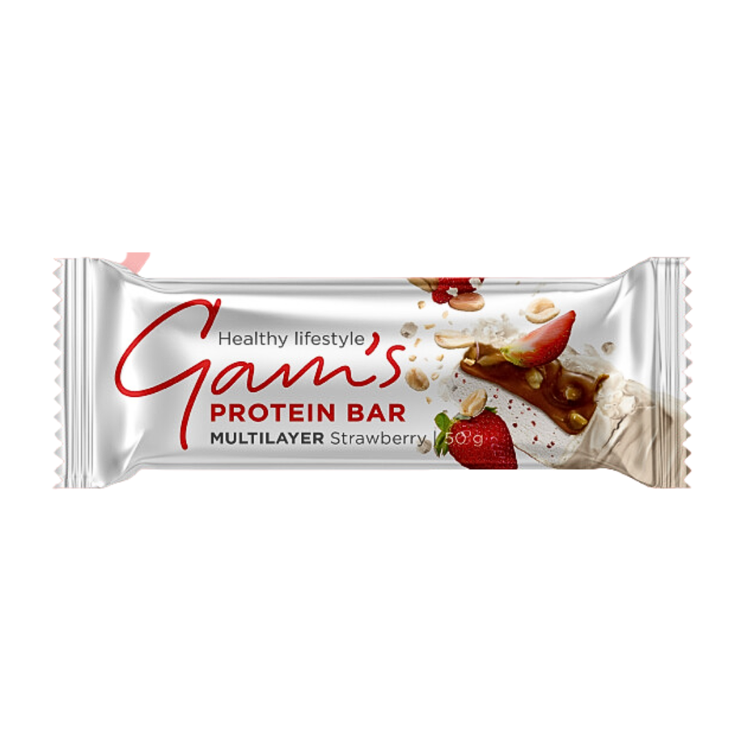 Gam's Protein 25% Multilayer Bar Strawberry 50gr