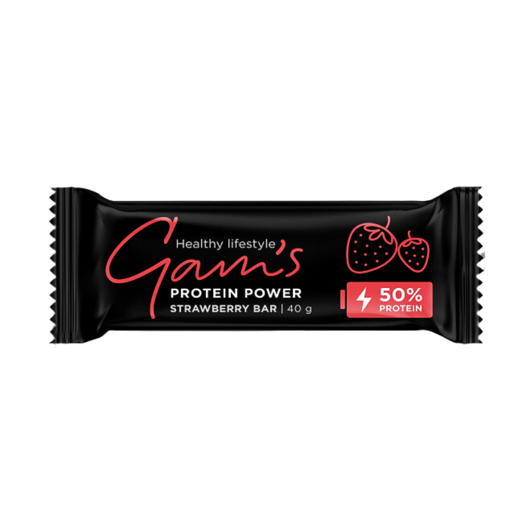 Gam's Protein 50% Power Bar Strawberry 40gr