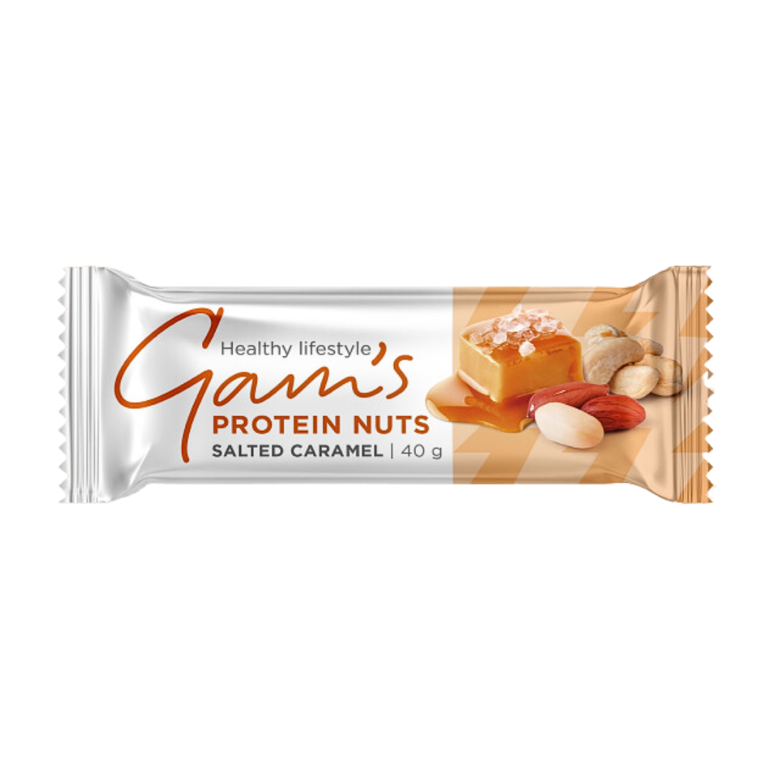 Gam's Protein Nuts Bar Salted Caramel 40gr