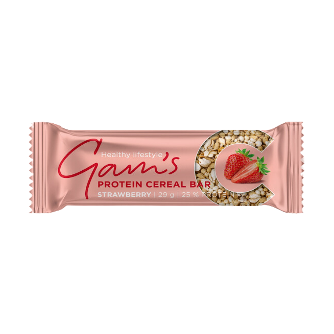 Gam's Protein 25% Cereal Bar Strawberry 29gr