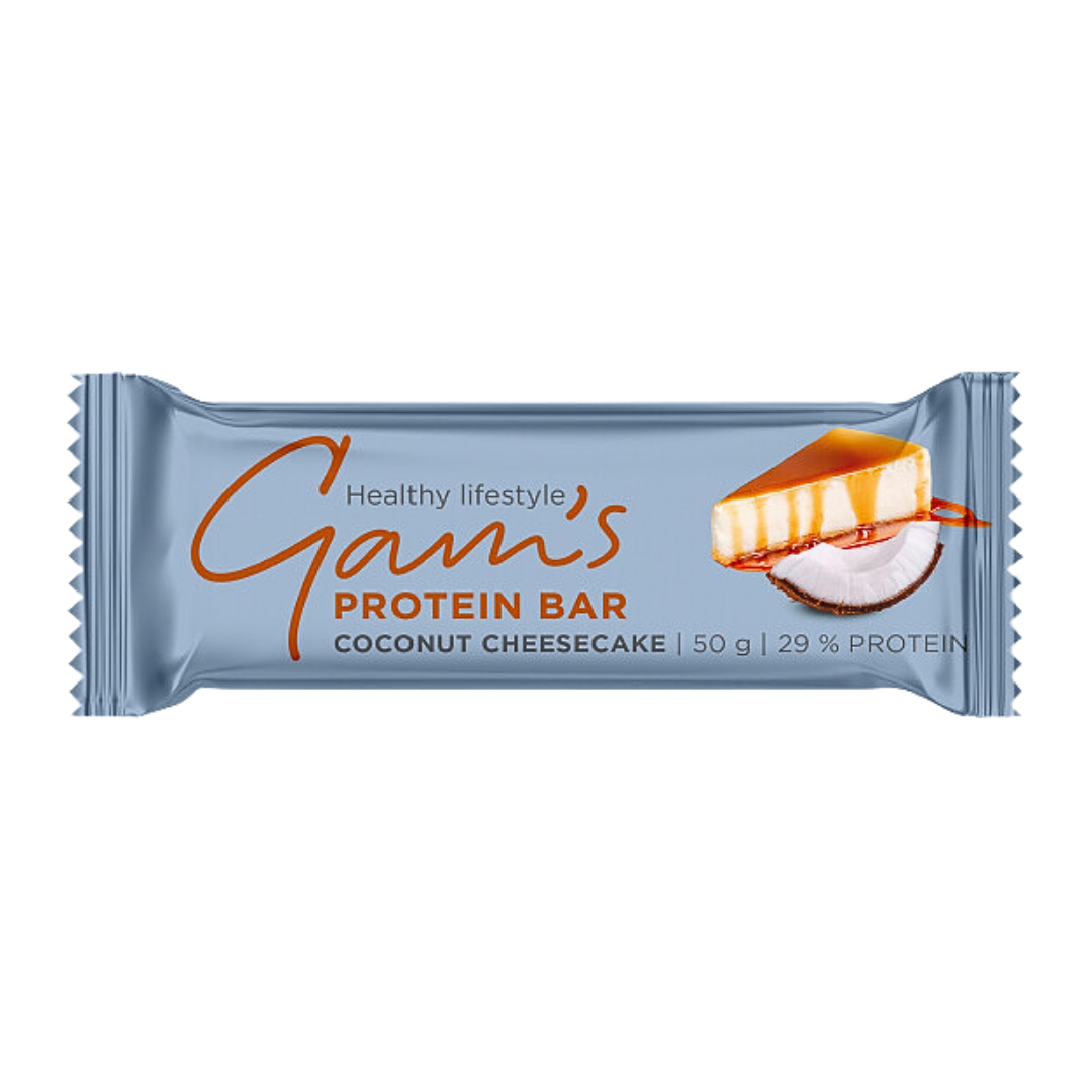 Gam's Protein 29% Bar Coconut Cheesecake (Barre protéinée Core) 50gr