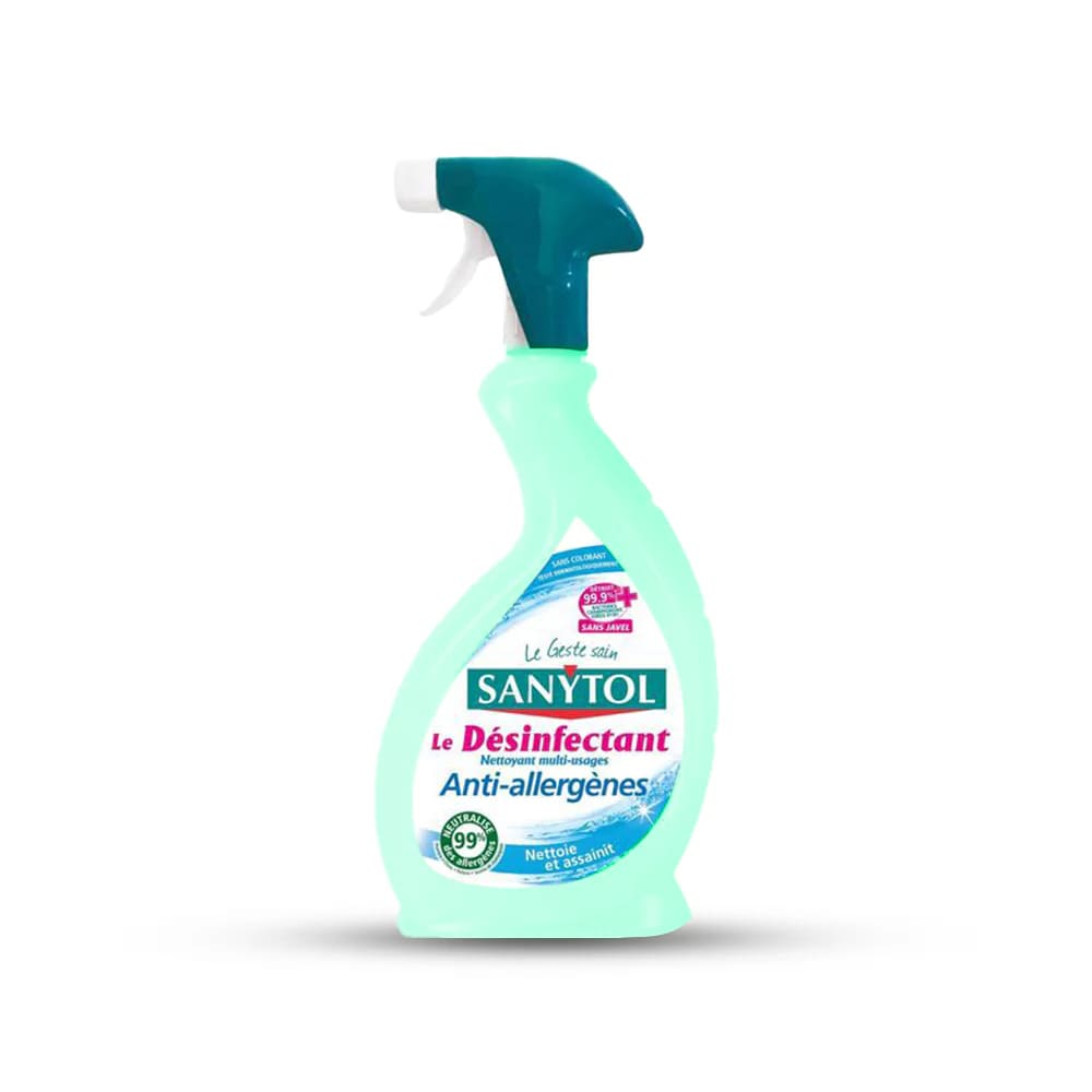 Sanytol Désinfectant Anti-Allergènes Spray - Nettoyant Multi-Usages 500ml