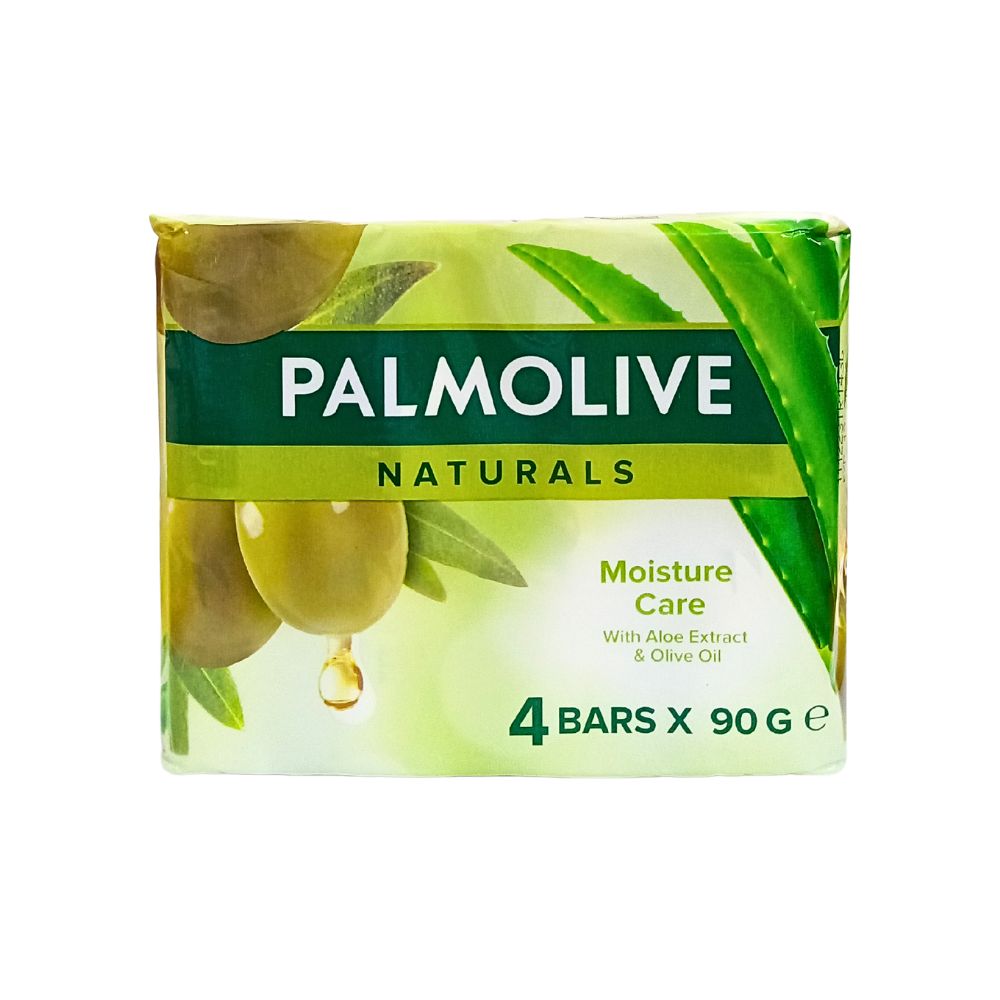 Savon Palmolive - Extrait d'Aloès et Huile d'Olive - Pack de 4 x 90g