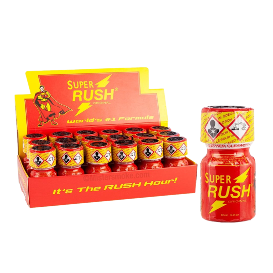 POPPERS "SUPER RUSH" RED DE 18 FLACONS
