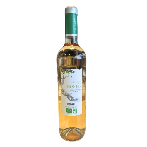 ROSE RETOUR AUX SOURCES ESTANDON COTEAUX VAROIS EN PROVENCE 13% 75CL