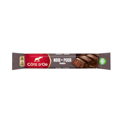 Côte d'Or Barre Chocolat Noir Fondant - Saveur Intense 45g - Boîte de 32 barres