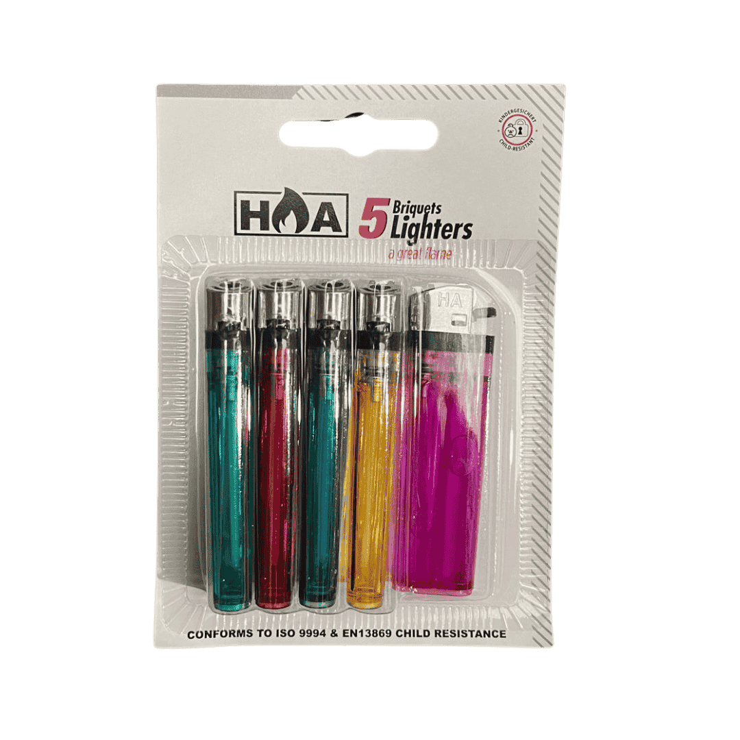 Blister de 5 Briquets à Pierre HOA