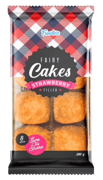 Fundiez Fairy Cakes Fraise Fourrés 280g