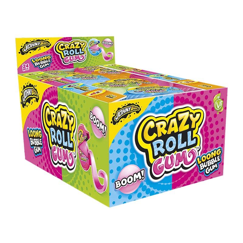 Crazy Roll Gum Acide - Rouleau de Chewing-Gum 24 x 36g