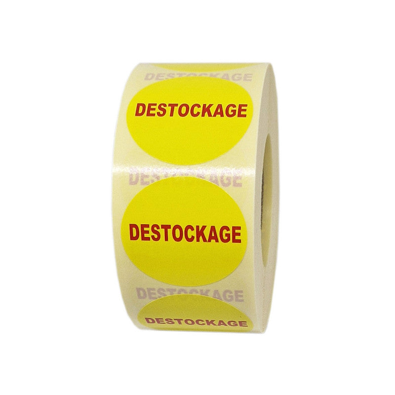 1000 étiquettes "DESTOCKAGE" - Rouleau 35mm