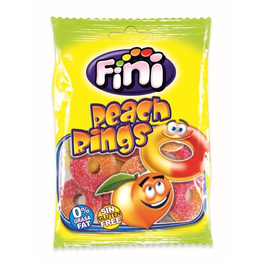 Fini Peach Rings - Sachet de 90g