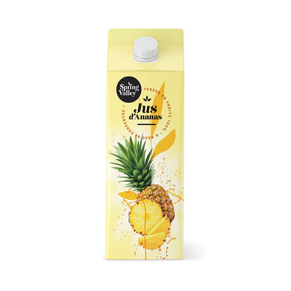 Spring Valley - Jus d'Ananas 100% Naturel - Brique de 1L