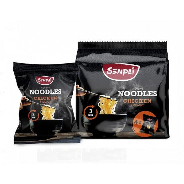 Senpai Noodles Instantanées Saveur Poulet - Pack 4 x 60g