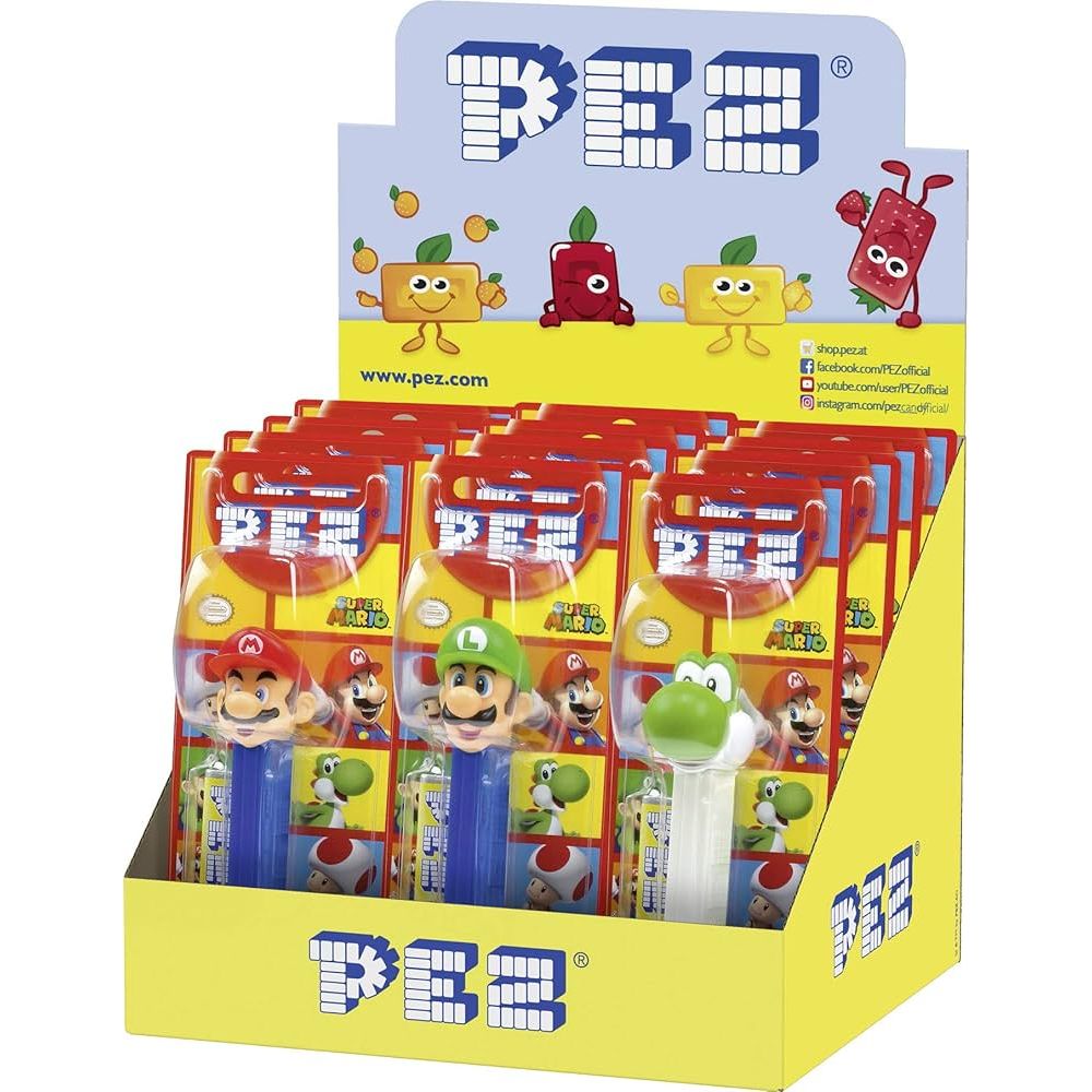 Distributeur PEZ Nintendo Super Mario - Avec Recharge de Bonbons