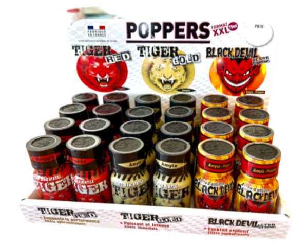 Pack Poppers XXL Tiger Red, Tiger Gold & Black Devil