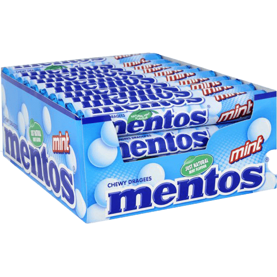 Mentos Mint - Pack 40 Rouleaux Saveur Menthe