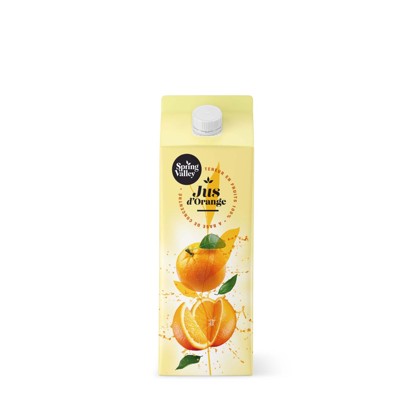 Spring Valley - Jus d'Orange Pur et Naturel - Brique de 1L