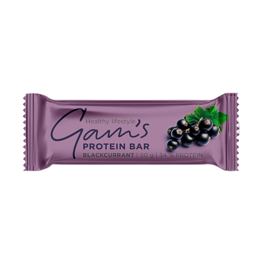 Gam's Protein 34% Bar Blackcurrant (Barre protéinée Core) 50gr